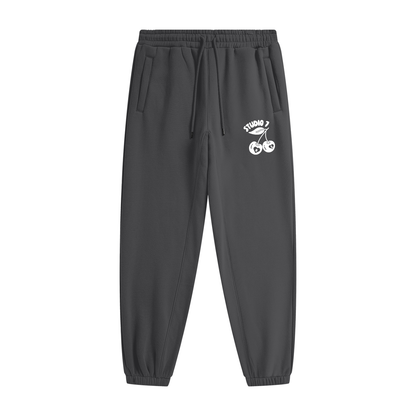 Adult White Fox Joggers